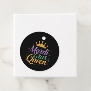 Mardi Gras Queen Parade Costume Party Favor Tags