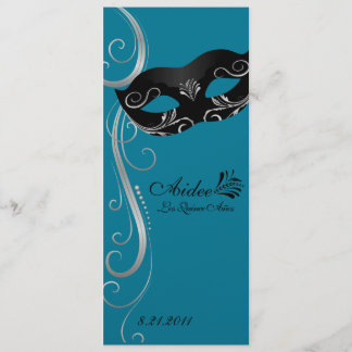 Mardi Gras Quince Invitation