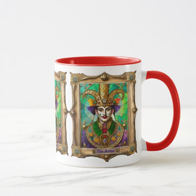 Mardi Gras Realm Portraits - The Artist Dali Mug (Right)