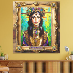 Mardi Gras Realm Portraits - The Creole Princess Canvas Print