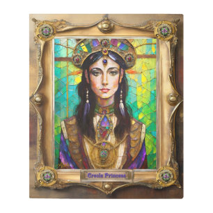 Mardi Gras Realm Portraits - The Creole Princess Metal Print
