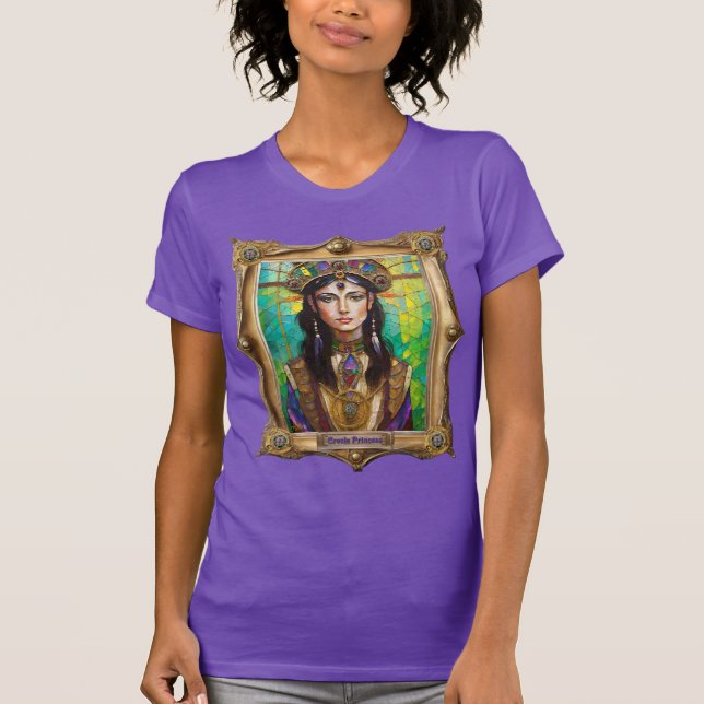 Mardi Gras Realm Portraits - The Creole Princess T-Shirt (Front)