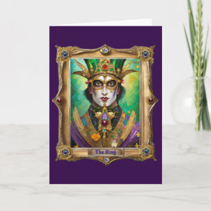 Mardi Gras Realm Portraits - The King Card