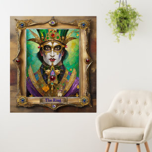Mardi Gras Realm Portraits - The King Foam Board