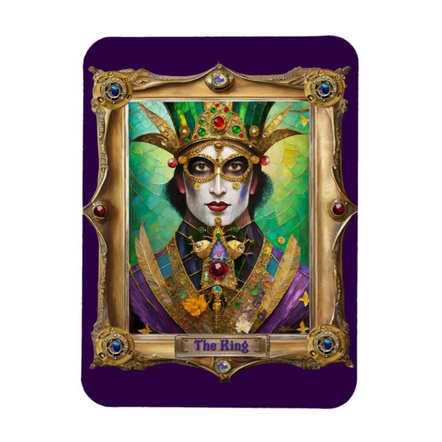Mardi Gras Realm Portraits - The King Magnet (Vertical)