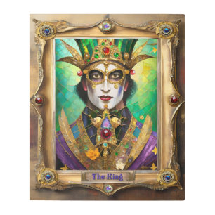 Mardi Gras Realm Portraits - The King Metal Print