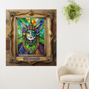 Mardi Gras Realm Portraits - The Priestess Foam Board