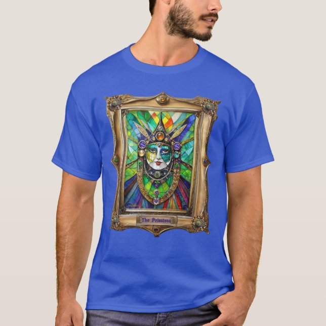 Mardi Gras Realm Portraits - The Priestess T-Shirt (Front)