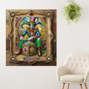 Mardi Gras Realm Portraits - The Time Traveler Foam Board