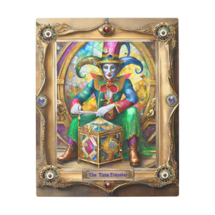 Mardi Gras Realm Portraits - The Time Traveler Metal Print