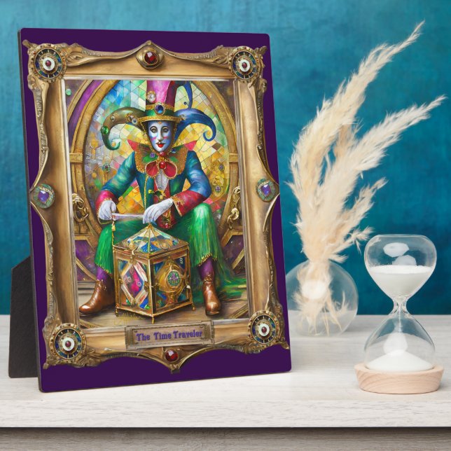 Mardi Gras Realm Portraits - The Time Traveler Plaque (Side)