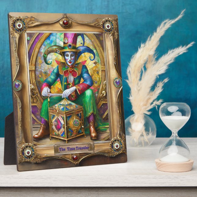 Mardi Gras Realm Portraits - The Time Traveler Plaque (Side)