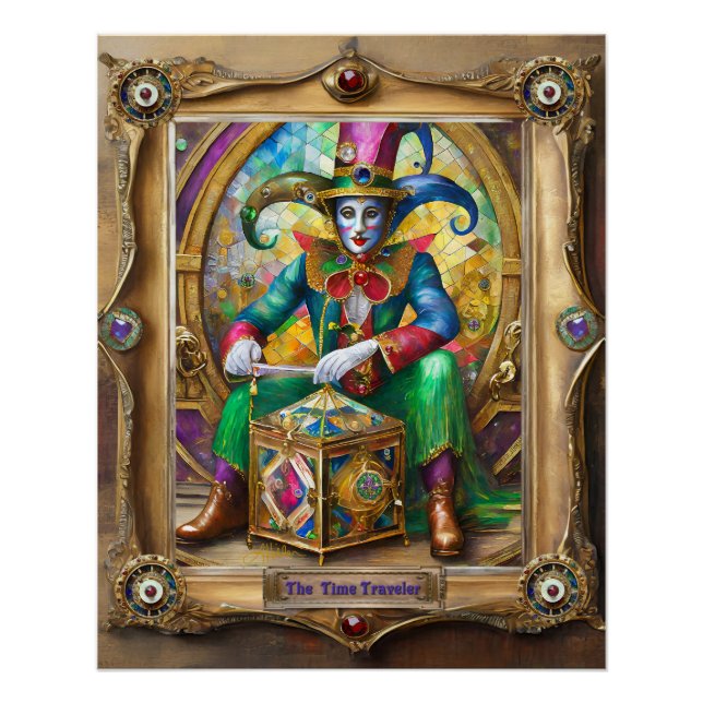 Mardi Gras Realm Portraits - The Time Traveler Poster (Front)