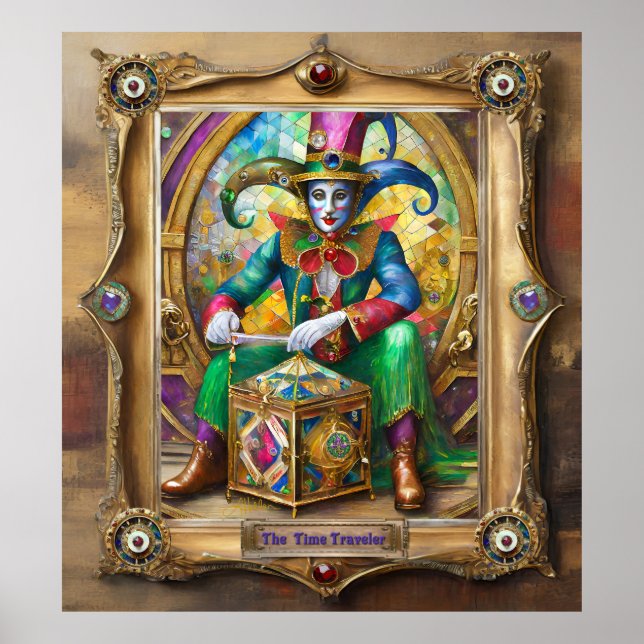 Mardi Gras Realm Portraits - The Time Traveler Poster (Front)