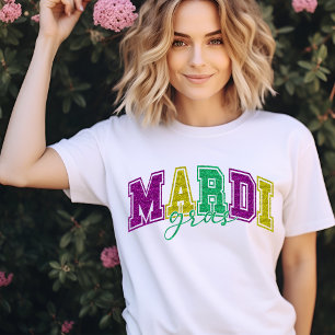 Mardi Gras Revelry Graphic - Festive Carnival T-Shirt