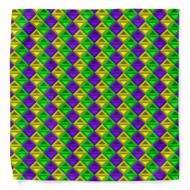 Mardi Gras Rhombus™ Bandanna (Front)