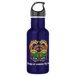 Mardi Gras Riverboat Queen 3 view notes below Water Bottle