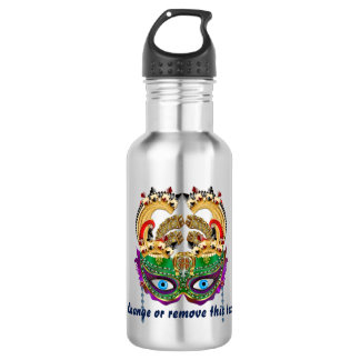 Mardi Gras Riverboat Queen 3 view notes below Water Bottle