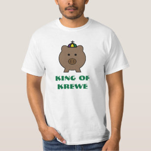 Mardi Gras Roy Pig King of Krewe T-Shirt