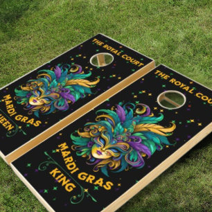 Mardi Gras Royal Court Cornhole Set