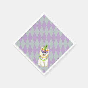 Mardi Gras Samoyed Napkins
