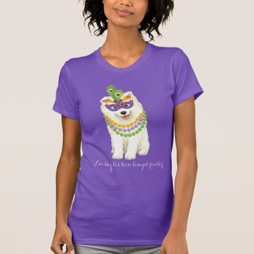 Mardi Gras Samoyed T_Shirt