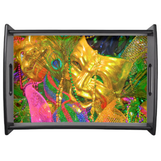 mardi gras serving tray