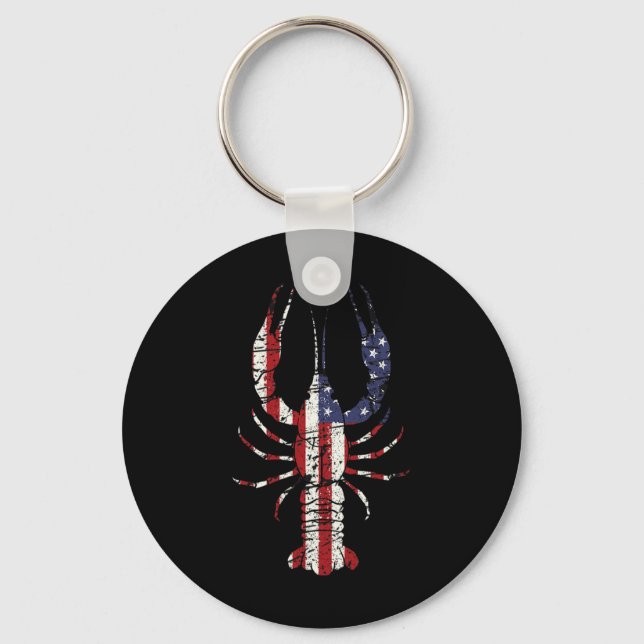 Mardi Gras Shirt Fleur De Lis Crawfish Shirt Ameri Keychain (Front)