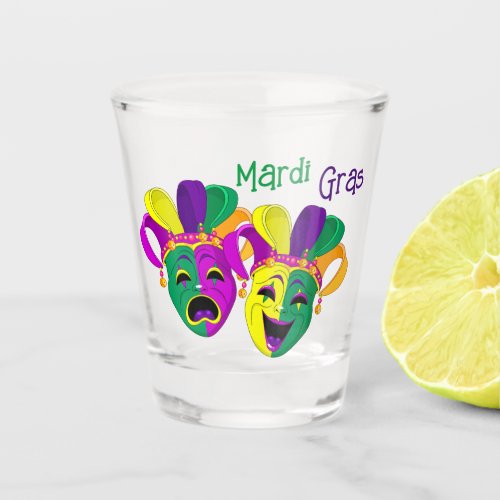 Mardi Gras  Shot Glass