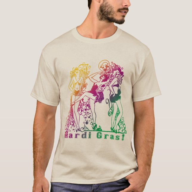 Mardi Gras Showgirls T-Shirt (Front)