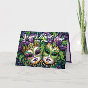 💚💜💛 Mardi Gras Splendor Card