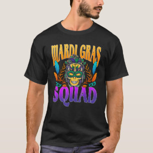 Mardi Gras Squad Carnival Shenanigan Joker Jester  T-Shirt