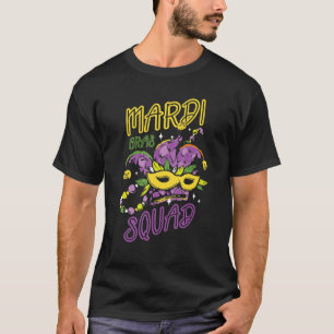 Mardi Gras Squad Festival Masquerade Shenanigan T-Shirt