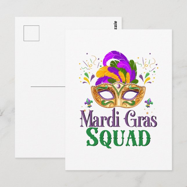 Mardi Gras Squad Postcard (Front/Back)