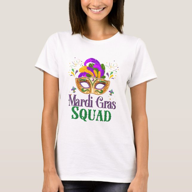 Mardi Gras Squad T-Shirt (Front)
