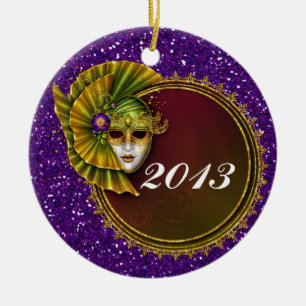 Mardi Gras - SRF Ceramic Ornament