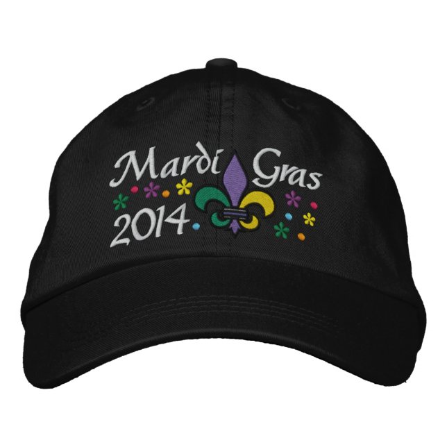 Mardi Gras - SRF Embroidered Baseball Hat (Front)