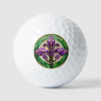Mardi Gras Stained Glass Fleur de lis