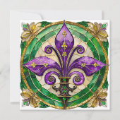 Mardi Gras Stained Glass Fleur di lis (Front)