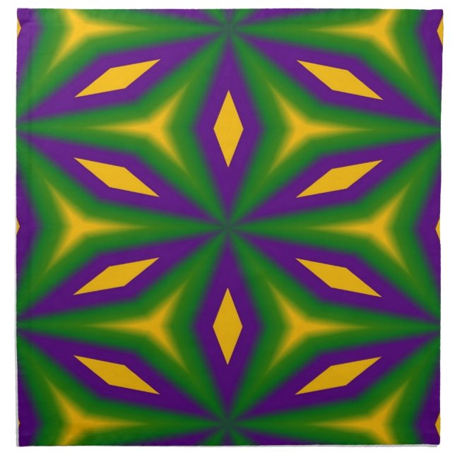 Mardi Gras Star Napkin (Front)