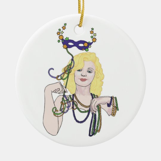 Mardi Gras Star Ornament