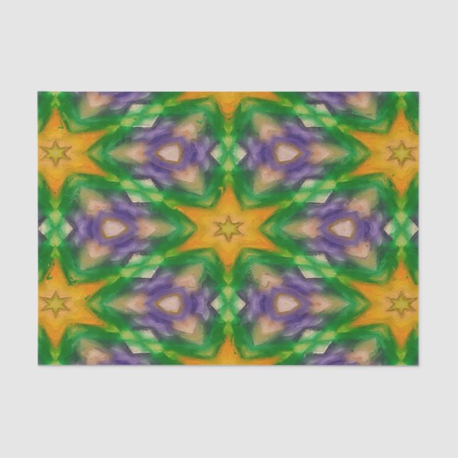 Mardi Gras Stars tissue paper (Front)