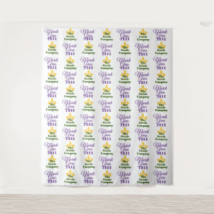 Mardi Gras   Step and Repeat Photo Backdrop