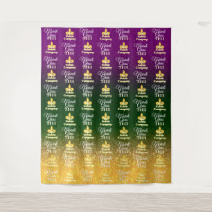 Mardi Gras   Step and Repeat Photo Backdrop