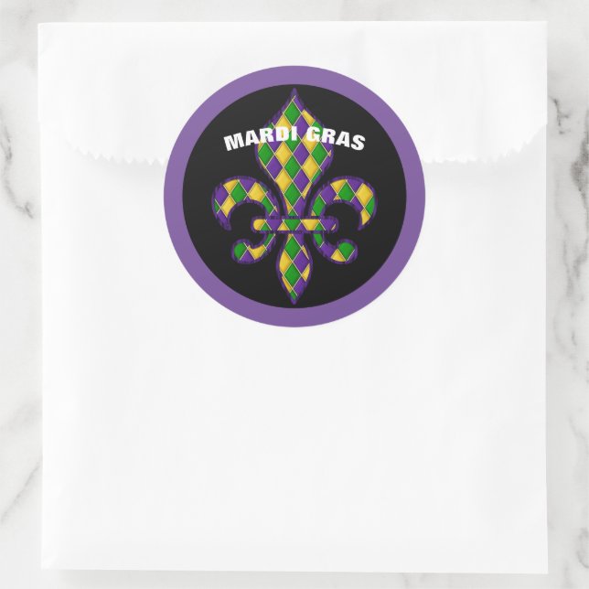 Mardi Gras Sticker (Bag)