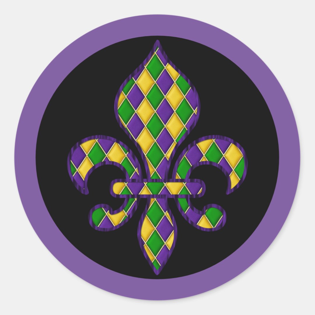 Mardi Gras Sticker | Zazzle