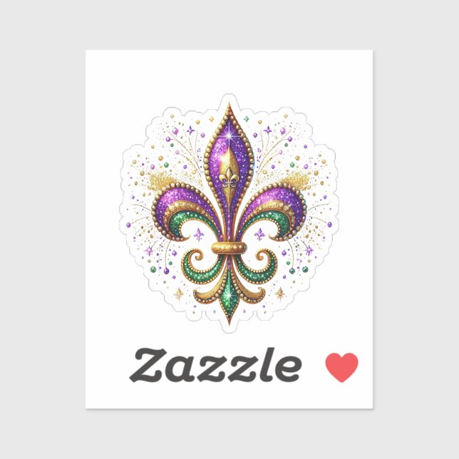 Mardi Gras Sticker (Sheet)
