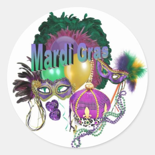 Mardi Gras Sticker