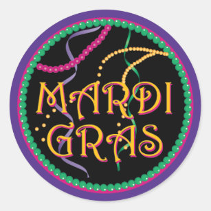 Mardi Gras Sticker