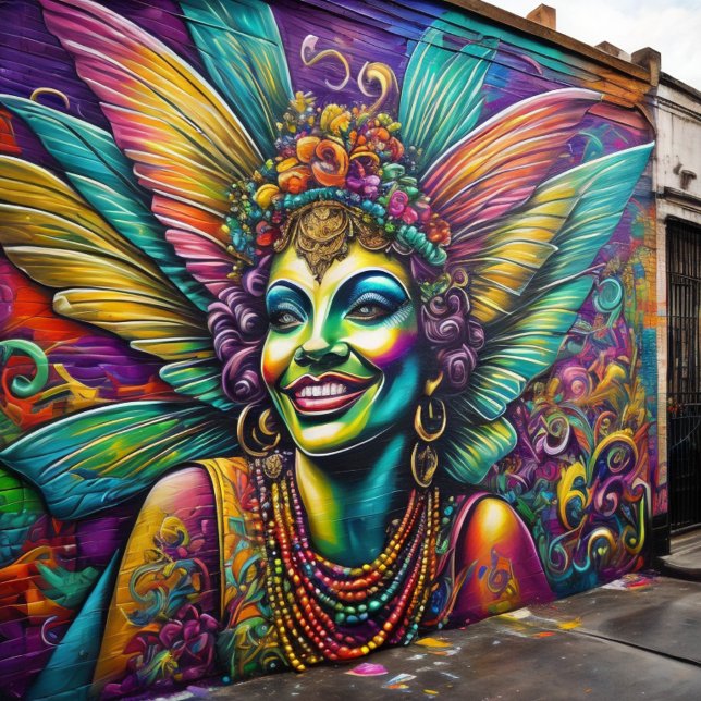 Mardi Gras Street Graffiti Jigsaw Puzzle (Creator Uploaded)